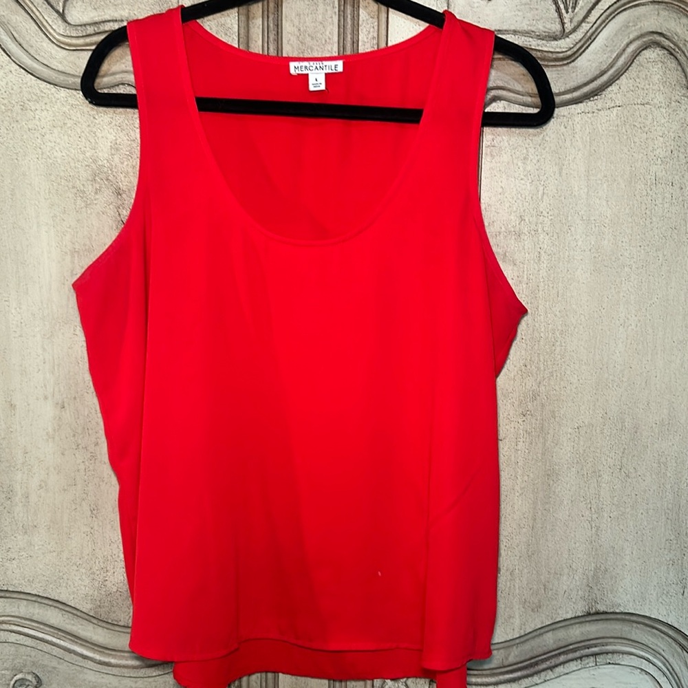Crew Mercantile Red tank top - L
